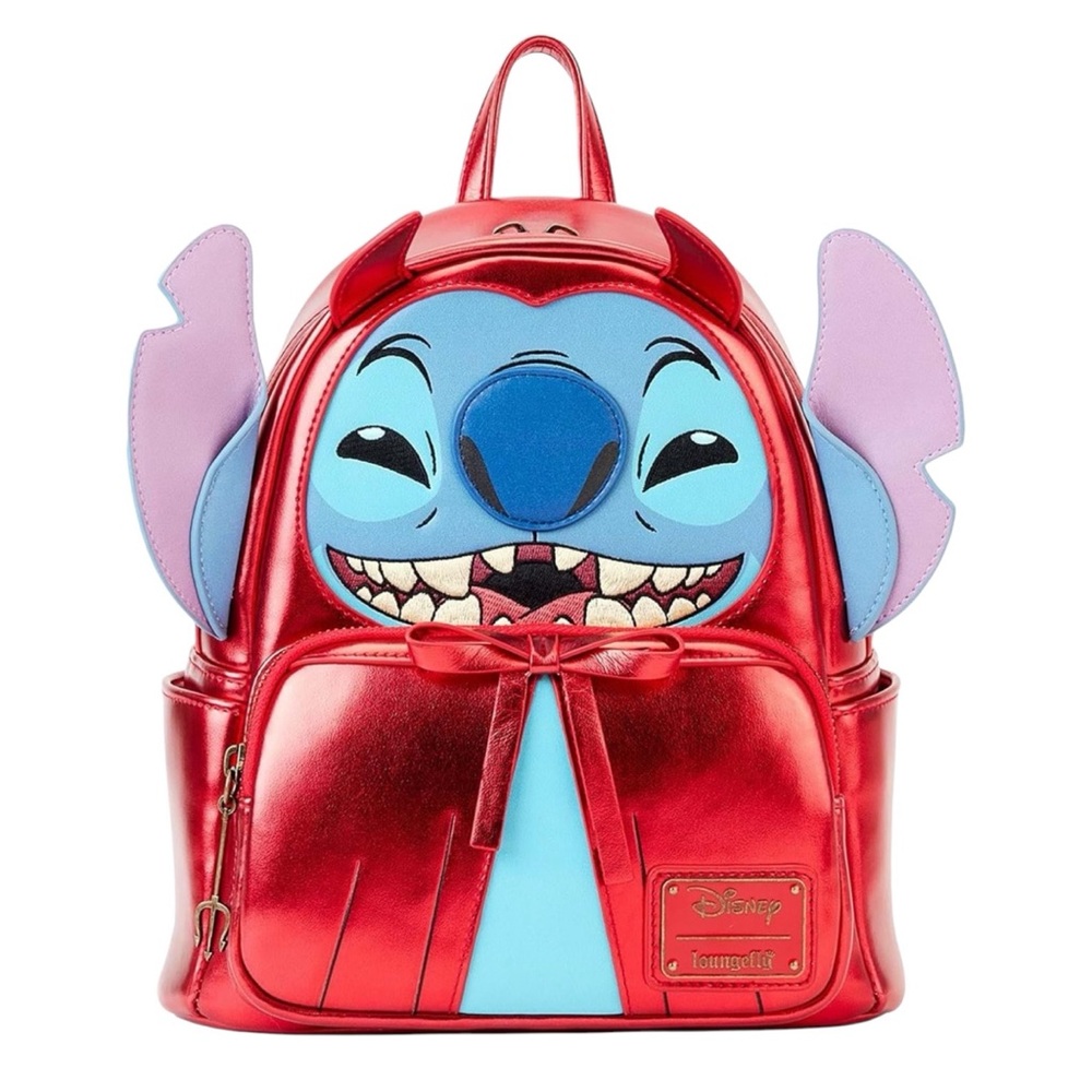 NEW Loungefly Disney Lilo & Stitch Halloween Devil Mini Backpack